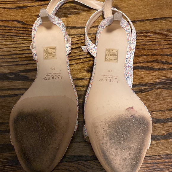 Jcrew leather glitter skinny strap sandals -Italian leather - Picture 5 of 8